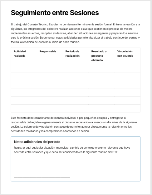 Seguimiento del Consejo Técnico Escolar Editable en Word | Formatos para Acuerdos, Evidencias y Mejora Continua 4 Seguimiento del Consejo Técnico Escolar Editable en Word | Formatos para Acuerdos, Evidencias y Mejora Continua - Image 4