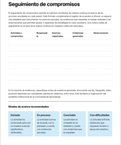 Agenda de la Comunidad de Aprendizaje Editable en Word | Planeador Profesional para la Organización y Seguimiento del Trabajo Colaborativo Docente 9 Imagen 3 176