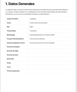 Planeaciones Interdisciplinarias NEM Lenguajes 1° Secundaria 2026-2027 | Todo el Ciclo Escolar Mes por Mes 12 Imagen 3 203