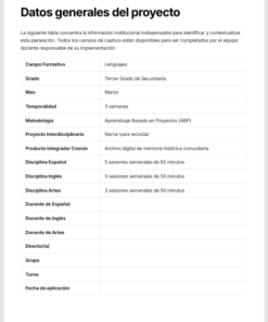 Planeaciones Interdisciplinarias NEM Lenguajes 3° Secundaria 2026-2027 | Todo el Ciclo Escolar Mes por Mes 12 Imagen 3 205