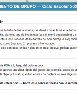 Agenda Docente Editable NEM 2026-2027 | Calendario Oficial SEP, Planeador Mensual, Registro de Incidencias y Seguimiento de PDA | Word y Excel Editable 7 Imagen 3 224