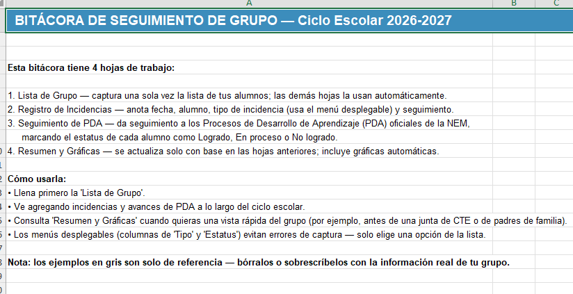 Agenda Docente Editable NEM 2026-2027 | Calendario Oficial SEP, Planeador Mensual, Registro de Incidencias y Seguimiento de PDA | Word y Excel Editable 4 Agenda Docente Editable NEM 2026-2027 | Calendario Oficial SEP, Planeador Mensual, Registro de Incidencias y Seguimiento de PDA | Word y Excel Editable - Image 4
