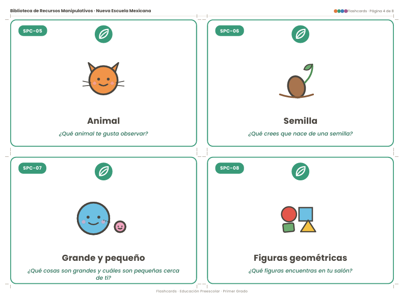 Tarjetas Didácticas NEM 2026-2027 Preescolar 1° | Desarrollo del Lenguaje y el Pensamiento | PDF + Word Editable 4 Tarjetas Didácticas NEM 2026-2027 Preescolar 1° | Desarrollo del Lenguaje y el Pensamiento | PDF + Word Editable - Image 4