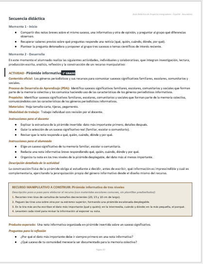 Proyectos Integradores de Español para Secundaria | NEM 2026-2027 | Word Editable 4 Proyectos Integradores de Español para Secundaria | NEM 2026-2027 | Word Editable - Image 4