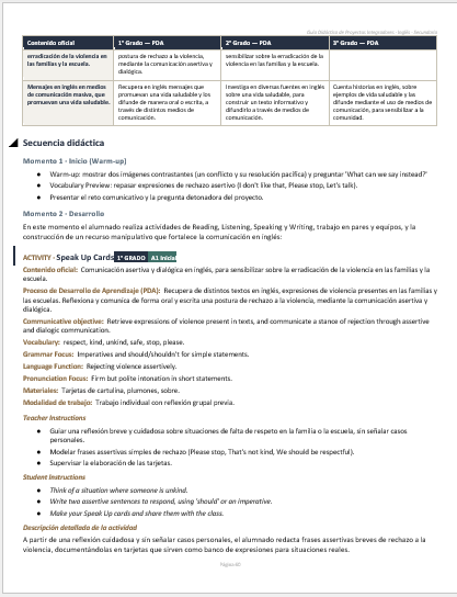 Proyectos Integradores de Inglés para Secundaria | NEM 2026-2027 | Word Editable 4 Proyectos Integradores de Inglés para Secundaria | NEM 2026-2027 | Word Editable - Image 4