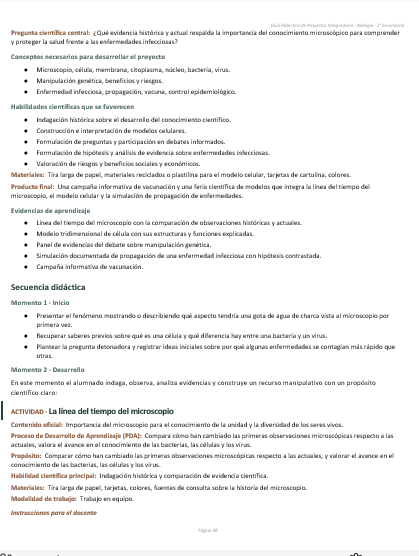 Proyectos Integradores de Biología 1° Secundaria | NEM 2026-2027 | Word Editable 4 Proyectos Integradores de Biología 1° Secundaria | NEM 2026-2027 | Word Editable - Image 4