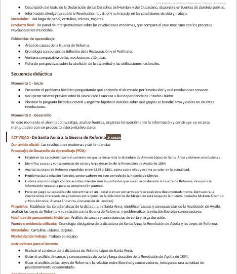 Proyectos Integradores de Historia para Secundaria | NEM 2026-2027 | Word Editable 4 Proyectos Integradores de Historia para Secundaria | NEM 2026-2027 | Word Editable - Image 4