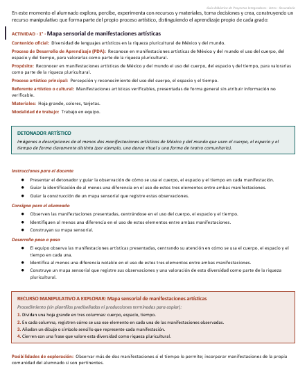 Proyectos Integradores de Artes para Secundaria | NEM 2026-2027 | Word Editable 4 Proyectos Integradores de Artes para Secundaria | NEM 2026-2027 | Word Editable - Image 4