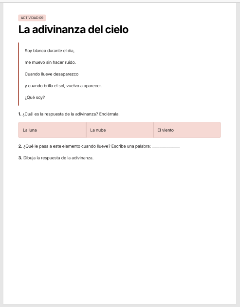 Cuadernillo de Comprensión Lectora 1.º de Primaria | NEM 2026-2027 | PDF + Word Editable 4 Cuadernillo de Comprensión Lectora 1.º de Primaria | NEM 2026-2027 | PDF + Word Editable - Image 4