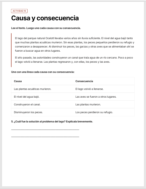 Cuadernillo de Comprensión Lectora 4.º de Primaria | NEM 2026-2027 | PDF + Word Editable 4 Cuadernillo de Comprensión Lectora 4.º de Primaria | NEM 2026-2027 | PDF + Word Editable - Image 4