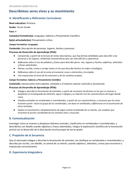 Secuencias Didácticas para Primaria Tercer Grado | Planeaciones NEM 2026-2027 | Word Editable 4 Secuencias Didácticas para Primaria Tercer Grado | Planeaciones NEM 2026-2027 | Word Editable - Image 4