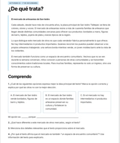 Cuadernillo de Comprensión Lectora para Español Secundaria | 1.º, 2.º y 3.º | NEM 2026-2027 | PDF + Word Editable 9 Imagen 3 258