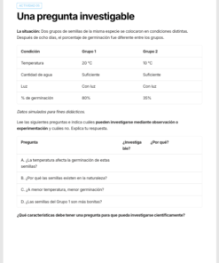 Cuadernillo de Pensamiento Científico Biología 1.º de Secundaria | NEM 2026-2027 | PDF + Word Editable 9 Imagen 3 261