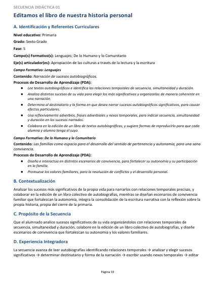 Secuencias Didácticas para Primaria Sexto Grado | Planeaciones NEM 2026-2027 | Word Editable 4 Secuencias Didácticas para Primaria Sexto Grado | Planeaciones NEM 2026-2027 | Word Editable - Image 4