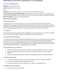 Secuencias Didácticas para Formación Cívica y Ética Segundo Grado de Secundaria | Planeaciones NEM 2026-2027 | Word Editable 9 Imagen 3 268