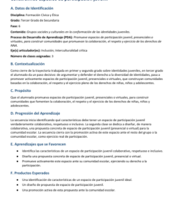 Secuencias Didácticas para Formación Cívica y Ética Tercer Grado de Secundaria | Planeaciones NEM 2026-2027 | Word Editable 9 Imagen 3 269