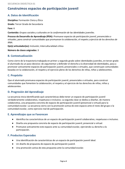 Secuencias Didácticas para Formación Cívica y Ética Tercer Grado de Secundaria | Planeaciones NEM 2026-2027 | Word Editable 4 Secuencias Didácticas para Formación Cívica y Ética Tercer Grado de Secundaria | Planeaciones NEM 2026-2027 | Word Editable - Image 4