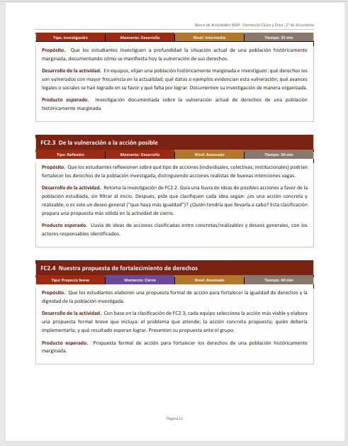 Banco de Actividades NEM Formación Cívica y Ética 2° de Secundaria 2026-2027 | Recurso Integral para el Docente | Word Editable 4 Banco de Actividades NEM Formación Cívica y Ética 2° de Secundaria 2026-2027 | Recurso Integral para el Docente | Word Editable - Image 4