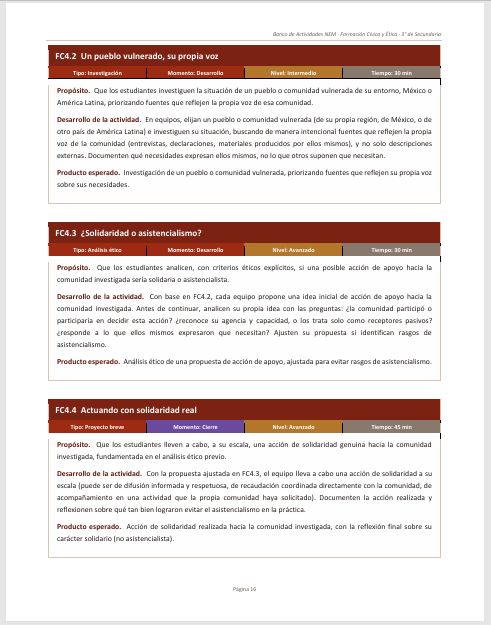 Banco de Actividades NEM Formación Cívica y Ética 3° de Secundaria 2026-2027 | Recurso Integral para el Docente | Word Editable 4 Banco de Actividades NEM Formación Cívica y Ética 3° de Secundaria 2026-2027 | Recurso Integral para el Docente | Word Editable - Image 4