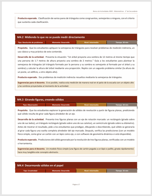 Banco de Actividades NEM Matemáticas 3° de Secundaria 2026-2027 | Recurso Integral para el Docente | Word Editable 4 Banco de Actividades NEM Matemáticas 3° de Secundaria 2026-2027 | Recurso Integral para el Docente | Word Editable - Image 4