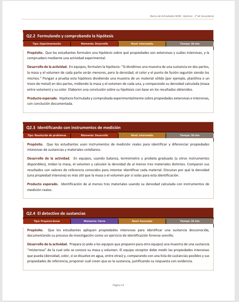 Banco de Actividades NEM Química 3° de Secundaria 2026.-2027 | Recurso Integral para el Docente | Word Editable 4 Banco de Actividades NEM Química 3° de Secundaria 2026.-2027 | Recurso Integral para el Docente | Word Editable - Image 4