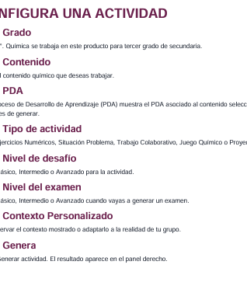 Generador de Actividades NEM Química 3er Grado Secundaria 2026-2027 | 5 Tipos de Actividad + Examen | Word Editable 9 Imagen 3 326