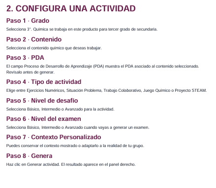 Generador de Actividades NEM Química 3er Grado Secundaria 2026-2027 | 5 Tipos de Actividad + Examen | Word Editable 4 Generador de Actividades NEM Química 3er Grado Secundaria 2026-2027 | 5 Tipos de Actividad + Examen | Word Editable - Image 4