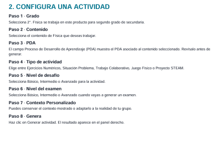 Generador de Actividades NEM Física 2° Grado Secundaria 2026-2027 | 5 Tipos de Actividad + Examen | Word Editable 4 Generador de Actividades NEM Física 2° Grado Secundaria 2026-2027 | 5 Tipos de Actividad + Examen | Word Editable - Image 4