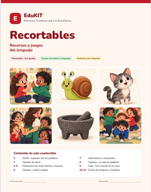 EduKIT Lenguajes Preescolar 1 | Recursos Creativos para la Enseñanza – Todos los Contenidos y PDAs 4 EduKIT Lenguajes Preescolar 1 | Recursos Creativos para la Enseñanza – Todos los Contenidos y PDAs - Imagen 4
