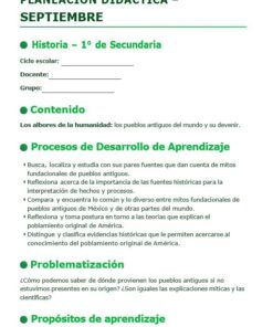 Historia 1° Secundaria Planeación Premium Anual 15 Imagen 3 41