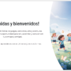 Actividades Lúdicas para el Ciclo Escolar | 2° de Preescolar | Guía PDF + Presentación PPT Editable 9 Mensaje de bienvenida para un programa infantil en el que aparecen niños de diferentes orígenes jugando felices en un prado soleado lleno de flores y mariposas.