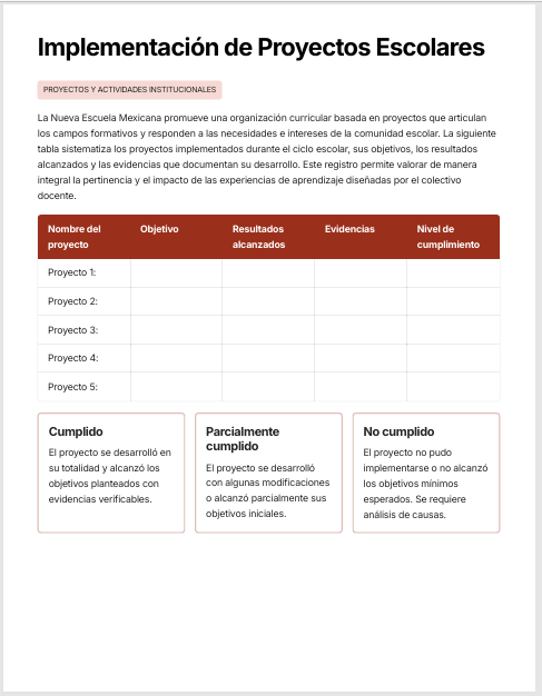 Informe de Evaluación Institucional y Rendición de Cuentas Primaria Ciclo 2025-2026 NEM | Basado en Programa Analítico y PEMC - Word Editable 5 Informe de Evaluación Institucional y Rendición de Cuentas Primaria Ciclo 2025-2026 NEM | Basado en Programa Analítico y PEMC - Word Editable - Image 5