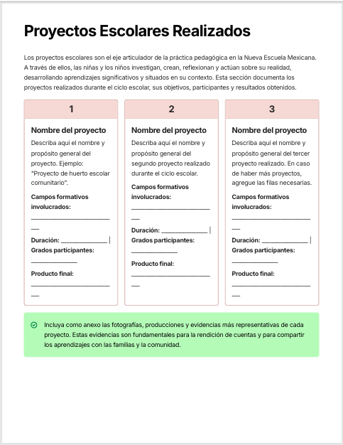 Informe de Evaluación Institucional y Rendición de Cuentas Preescolar Ciclo 2025-2026 NEM | Basado en Programa Analítico y PEMC – Word Editable 5 Informe de Evaluación Institucional y Rendición de Cuentas Preescolar Ciclo 2025-2026 NEM | Basado en Programa Analítico y PEMC – Word Editable - Image 5