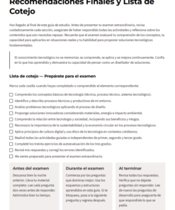 Exámenes Extraordinarios de Regularización + Guía de Estudio Tecnología Secundaria 1°, 2° y 3° Grado NEM | Word Editable 9 Imagen 4 153
