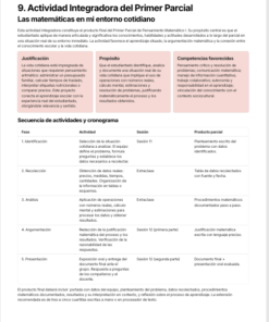 Planeaciones Didácticas Pensamiento Matemático I Bachillerato MCCEMS (Plan 2025) | Programa Analítico y Planeaciones Editables en Word 9 Imagen 4 155