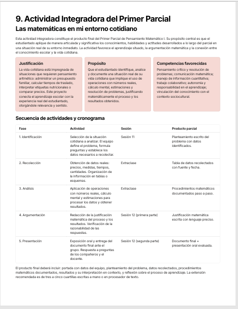 Planeaciones Didácticas Pensamiento Matemático I Bachillerato MCCEMS (Plan 2025) | Programa Analítico y Planeaciones Editables en Word 5 Planeaciones Didácticas Pensamiento Matemático I Bachillerato MCCEMS (Plan 2025) | Programa Analítico y Planeaciones Editables en Word - Image 5