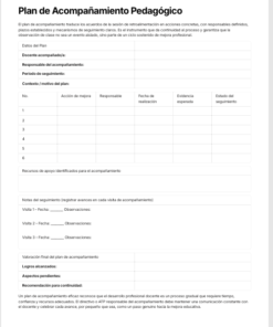 Instrumentos para Observación de Clase Editables en Word | Formatos para Acompañamiento y Evaluación Docente 10 Imagen 4 169