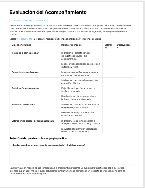 Bitácora de Visitas de Supervisión Escolar Editable en Word | Formatos para Registro, Seguimiento y Acompañamiento Pedagógico 5 Bitácora de Visitas de Supervisión Escolar Editable en Word | Formatos para Registro, Seguimiento y Acompañamiento Pedagógico - Image 5