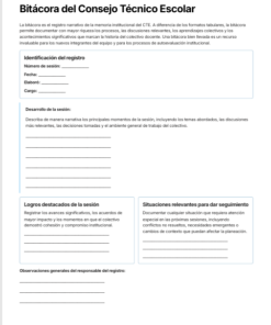 Seguimiento del Consejo Técnico Escolar Editable en Word | Formatos para Acuerdos, Evidencias y Mejora Continua 9 Imagen 4 172