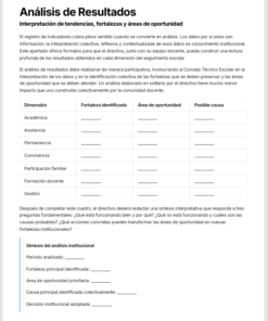 Seguimiento de Indicadores Escolares Editable en Word | Sistema para el Monitoreo y Evaluación de la Gestión Escolar 10 Imagen 4 173