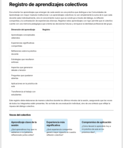 Agenda de la Comunidad de Aprendizaje Editable en Word | Planeador Profesional para la Organización y Seguimiento del Trabajo Colaborativo Docente 10 Imagen 4 174