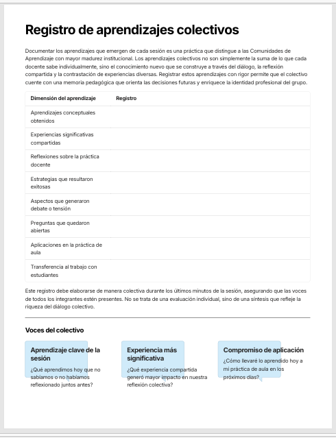 Agenda de la Comunidad de Aprendizaje Editable en Word | Planeador Profesional para la Organización y Seguimiento del Trabajo Colaborativo Docente 5 Agenda de la Comunidad de Aprendizaje Editable en Word | Planeador Profesional para la Organización y Seguimiento del Trabajo Colaborativo Docente - Image 5