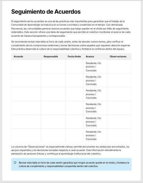 Bitácora de la Comunidad de Aprendizaje Editable en Word | Formatos para la Reflexión, el Seguimiento y la Documentación del Trabajo Colaborativo 5 Bitácora de la Comunidad de Aprendizaje Editable en Word | Formatos para la Reflexión, el Seguimiento y la Documentación del Trabajo Colaborativo - Image 5