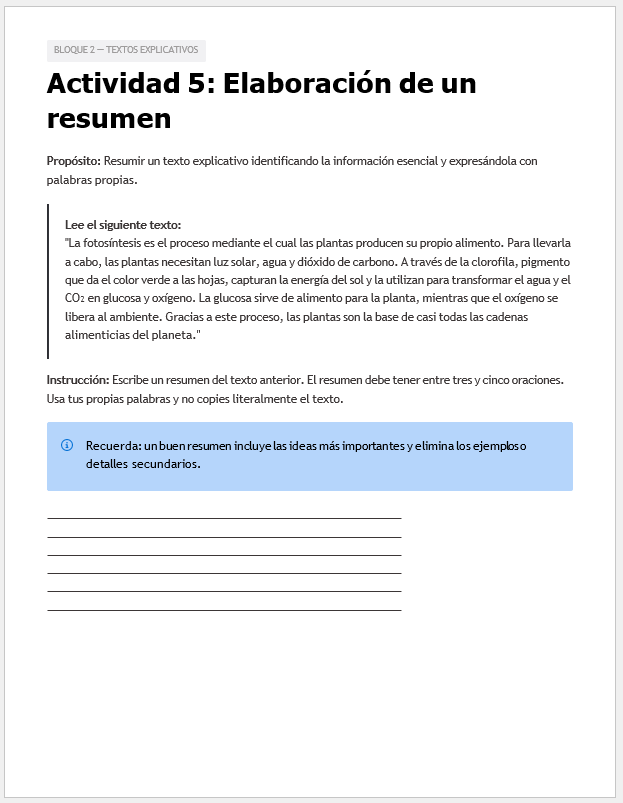 Evaluación Diagnóstica y Nivelación – Español 1° Secundaria | NEM 2026-2027 | Examen, Planeación, Actividades y Presentación Editable 5 Evaluación Diagnóstica y Nivelación – Español 1° Secundaria | NEM 2026-2027 | Examen, Planeación, Actividades y Presentación Editable - Image 5