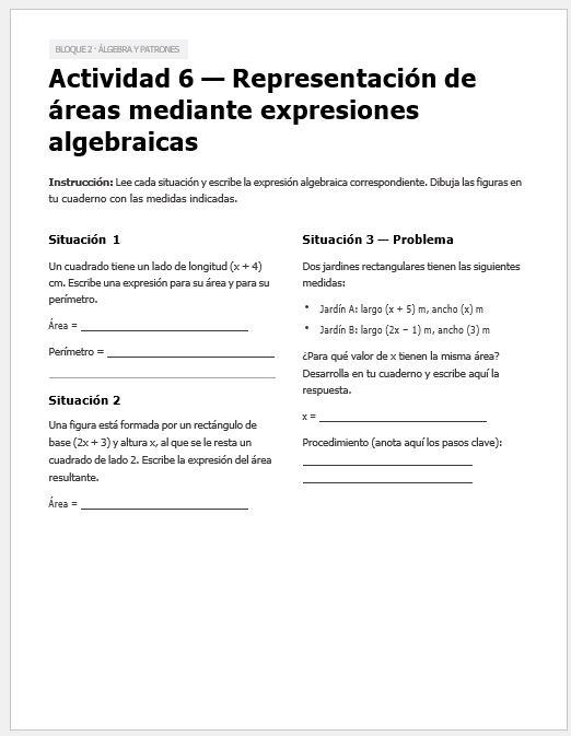 Evaluación Diagnóstica y Nivelación – Matemáticas 3° Secundaria | NEM 2026-2027 | Examen, Planeación, Actividades y Presentación Editable 5 Evaluación Diagnóstica y Nivelación – Matemáticas 3° Secundaria | NEM 2026-2027 | Examen, Planeación, Actividades y Presentación Editable - Image 5