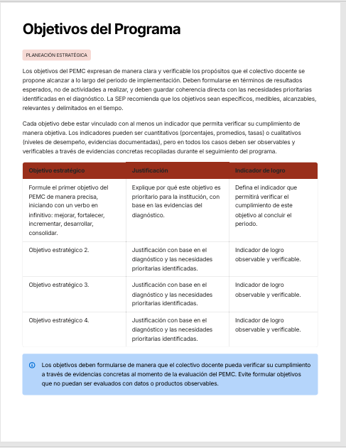 Programa de Mejora Continua Primaria Editable en Word | PMC NEM 2026-2027 Basado en Orientaciones SEP 5 Programa de Mejora Continua Primaria Editable en Word | PMC NEM 2026-2027 Basado en Orientaciones SEP - Image 5