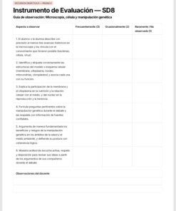 Secuencias Didácticas para Biología 1° de Secundaria | Recurso Integral para el Docente | NEM 2026-2027 | Word Editable 9 Imagen 4 212