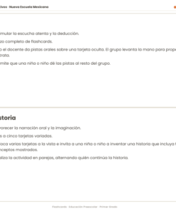 Tarjetas Didácticas NEM 2026-2027 Preescolar 1° | Desarrollo del Lenguaje y el Pensamiento | PDF + Word Editable 9 Imagen 4 215