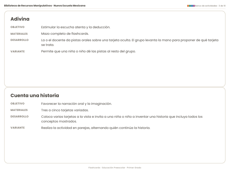 Tarjetas Didácticas NEM 2026-2027 Preescolar 1° | Desarrollo del Lenguaje y el Pensamiento | PDF + Word Editable 5 Tarjetas Didácticas NEM 2026-2027 Preescolar 1° | Desarrollo del Lenguaje y el Pensamiento | PDF + Word Editable - Image 5