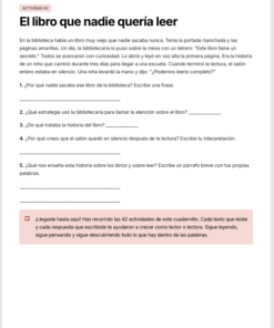 Cuadernillo de Comprensión Lectora 1.º de Primaria | NEM 2026-2027 | PDF + Word Editable 9 Imagen 4 241